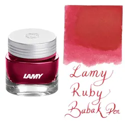 جوهر خودنویس 30 میل کریستالی لامی یاقوت سرخ LAMY T53 crystal ink ruby 220 - نوشت افزار بابک