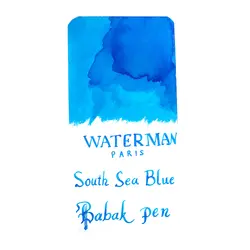 جوهر خودنویس واترمن آبی دریای جنوبی waterman South Sea Blue - نوشت افزار بابک