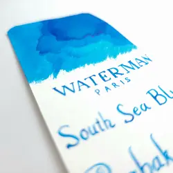 جوهر خودنویس واترمن آبی دریای جنوبی waterman South Sea Blue - نوشت افزار بابک