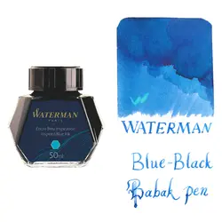 جوهر خودنویس واترمن سرمه ای waterman Blue-Black - نوشت افزار بابک