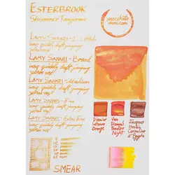 جوهر خودنویس استربروک نارنگی درخشان Esterbrook shimmer tangerine - نوشت افزار بابک