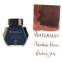 جوهر خودنویس واترمن قهوه ای مطلق waterman Absolute Brown - نوشت افزار بابک