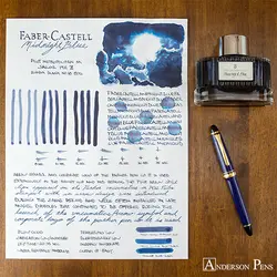 جوهر خودنویس گرافون فابرکاستل آبی نیمه شب GRAF VON FABER-CASTELL Midnight Blue - نوشت افزار بابک