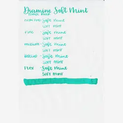 جوهر خودنویس دیامین رنگ نعنای روشن - Soft mint - نوشت افزار بابک