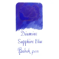 جوهر خودنویس دیامین رنگ آبی کبود - Sapphire Blue - نوشت افزار بابک