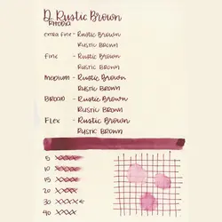 جوهر خودنویس دیامین رنگ قهوه ای روستایی - Rustic brown - نوشت افزار بابک