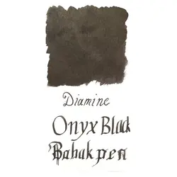 جوهر خودنویس دیامین رنگ یاقوت سیاه - Onyx Black - نوشت افزار بابک