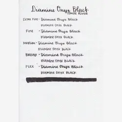 جوهر خودنویس دیامین رنگ یاقوت سیاه - Onyx Black - نوشت افزار بابک