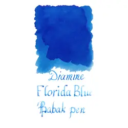جوهر خودنویس دیامین رنگ آبی فلوریدا - Florida Blue - نوشت افزار بابک