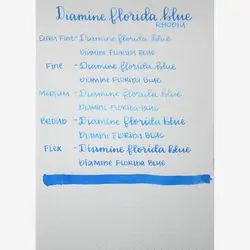 جوهر خودنویس دیامین رنگ آبی فلوریدا - Florida Blue - نوشت افزار بابک
