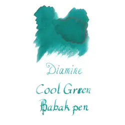 جوهر خودنویس دیامین رنگ سبز سرد - Cool Green - نوشت افزار بابک