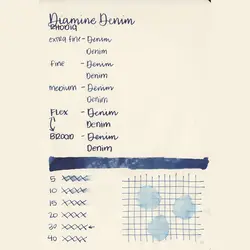 جوهر خودنویس دیامین رنگ جین - Denim - نوشت افزار بابک