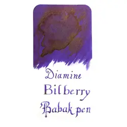 جوهر خودنویس دیامین رنگ بیلبری (میوه) زغال اخته - Bilberry - نوشت افزار بابک