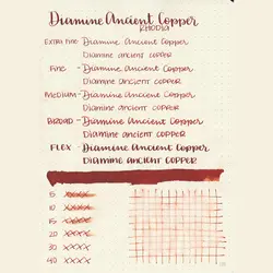 جوهر خودنویس دیامین رنگ مس باستانی - Anciet Copper - نوشت افزار بابک