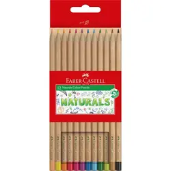 مداد رنگی فابرکاستل نچرال تخت 12 رنگ 115012 FABER-CASTELL Naturals 12 Color Pencil - نوشت افزار بابک