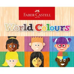 مداد رنگی فابرکاستل رنگ پوست 10 رنگ 115802 FABER-CASTELL Col.pencil Classic World Colours 10 pack - نوشت افزار بابک