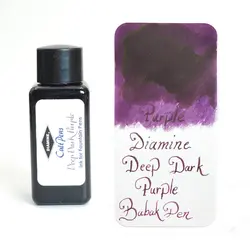 جوهر خودنویس دیامین رنگ بنفش تیره Diamine ink Deep Dark Purple - نوشت افزار بابک