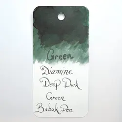 جوهر خودنویس دیامین رنگ سبز تیره Diamine ink Deep Dark Green - نوشت افزار بابک