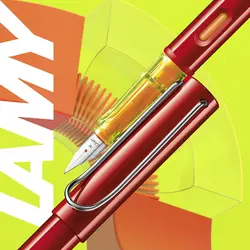لامی ست دفتر و خودنویس آل استار قرمز LAMY AL STAR Glossy Red Limited Edition Set Vulpen LX - نوشت افزار بابک
