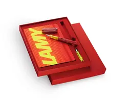 لامی ست دفتر و خودنویس آل استار قرمز LAMY AL STAR Glossy Red Limited Edition Set Vulpen LX - نوشت افزار بابک