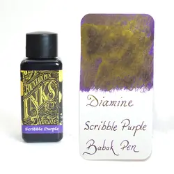 جوهر خودنویس دیامین رنگ سبز Diamine ink scribble purple - نوشت افزار بابک