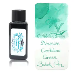 جوهر خودنویس دیامین سبز کاراییب Diamine ink Caribbean Green - نوشت افزار بابک