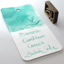 جوهر خودنویس دیامین سبز کاراییب Diamine ink Caribbean Green - نوشت افزار بابک