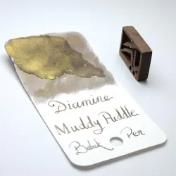 جوهر خودنویس دیامین گودال گلی Diamine ink muddy puddle - نوشت افزار بابک