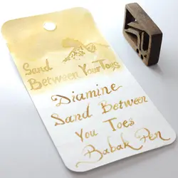 جوهر خودنویس دیامین ماسه بین انگشتان پا Diamine ink sand between your toes - نوشت افزار بابک