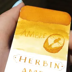 جوهر خودنویس ژاک هربین کهربا از برمه Jacques Herbin Ambre de birmanie - نوشت افزار بابک