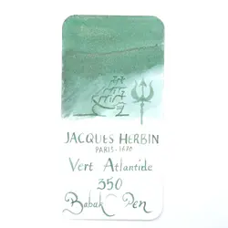 جوهر خودنویس ژاک هربین سبز آتلانتیس Jacques Herbin Vert Atlantide - نوشت افزار بابک
