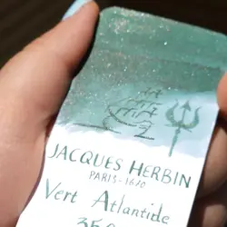 جوهر خودنویس ژاک هربین سبز آتلانتیس Jacques Herbin Vert Atlantide - نوشت افزار بابک