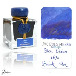 جوهر خودنویس ژاک هربین آبی اقیانوس Jacques Herbin Blue Ocean - نوشت افزار بابک