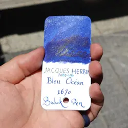 جوهر خودنویس ژاک هربین آبی اقیانوس Jacques Herbin Blue Ocean - نوشت افزار بابک