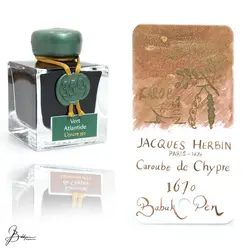 جوهر خودنویس ژاک هربین Jacques Herbin Caroube de Chypre - نوشت افزار بابک