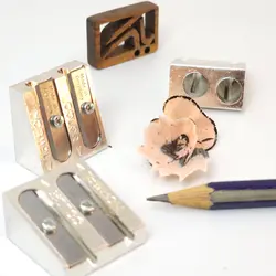 فابرکاستل تراش هنری حرفه ای دو سوراخ 38mm تا 45mm فلزی Faber-Castell 185710 - نوشت افزار بابک