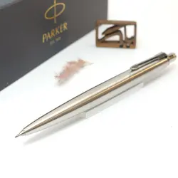پارکر اتود ژوتر تمام استیل گیره کروم 0.5 Parker JOTTER mechanical pencil - نوشت افزار بابک