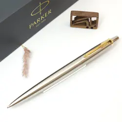 پارکر خودکار ژوتر تمام استیل گیره طلایی Parker JOTTER golden clip - نوشت افزار بابک