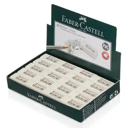 فابرکاستل پاک کن کوچک سفید 188740 FABER-CASTELL eraser free pvc - نوشت افزار بابک