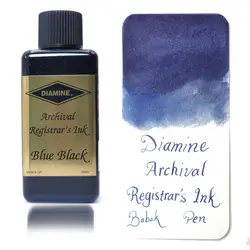 جوهر خودنویس دایامین ضد آب سرمه ای Diamine Archival Regisrars ink Blue Black - نوشت افزار بابک