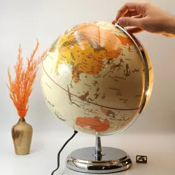 ایده کره جغرافیایی کلاسیک چراغ دار 129 IDEH Geographical - نوشت افزار بابک