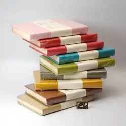 دفتر خطی ایمان جلد چرمی نیم وزیری 9913 iman Notebook leather cover - نوشت افزار بابک