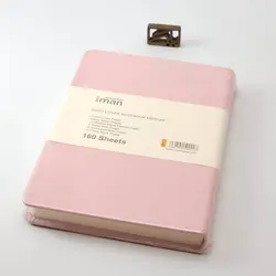 دفتر خطی ایمان جلد چرمی نیم وزیری 9913 iman Notebook leather cover - نوشت افزار بابک