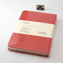 دفتر خطی ایمان جلد چرمی نیم وزیری 9913 iman Notebook leather cover - نوشت افزار بابک