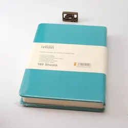 دفتر خطی ایمان جلد چرمی نیم وزیری 9913 iman Notebook leather cover - نوشت افزار بابک