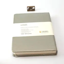 دفتر خطی ایمان جلد چرمی نیم وزیری 9913 iman Notebook leather cover - نوشت افزار بابک