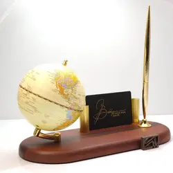 بستار کره جغرافیایی و جای قلم و کارت Bestar Business card holder desk globe 930 - نوشت افزار بابک