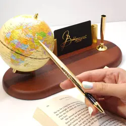 بستار کره جغرافیایی و جای قلم و کارت Bestar Business card holder desk globe 930 - نوشت افزار بابک