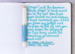 جوهر خودنویس دایامین آبی استیل Diamine ink Steel blue - نوشت افزار بابک