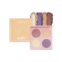 پلت نارنجی سایه چهار رنگ سودا میکاپ